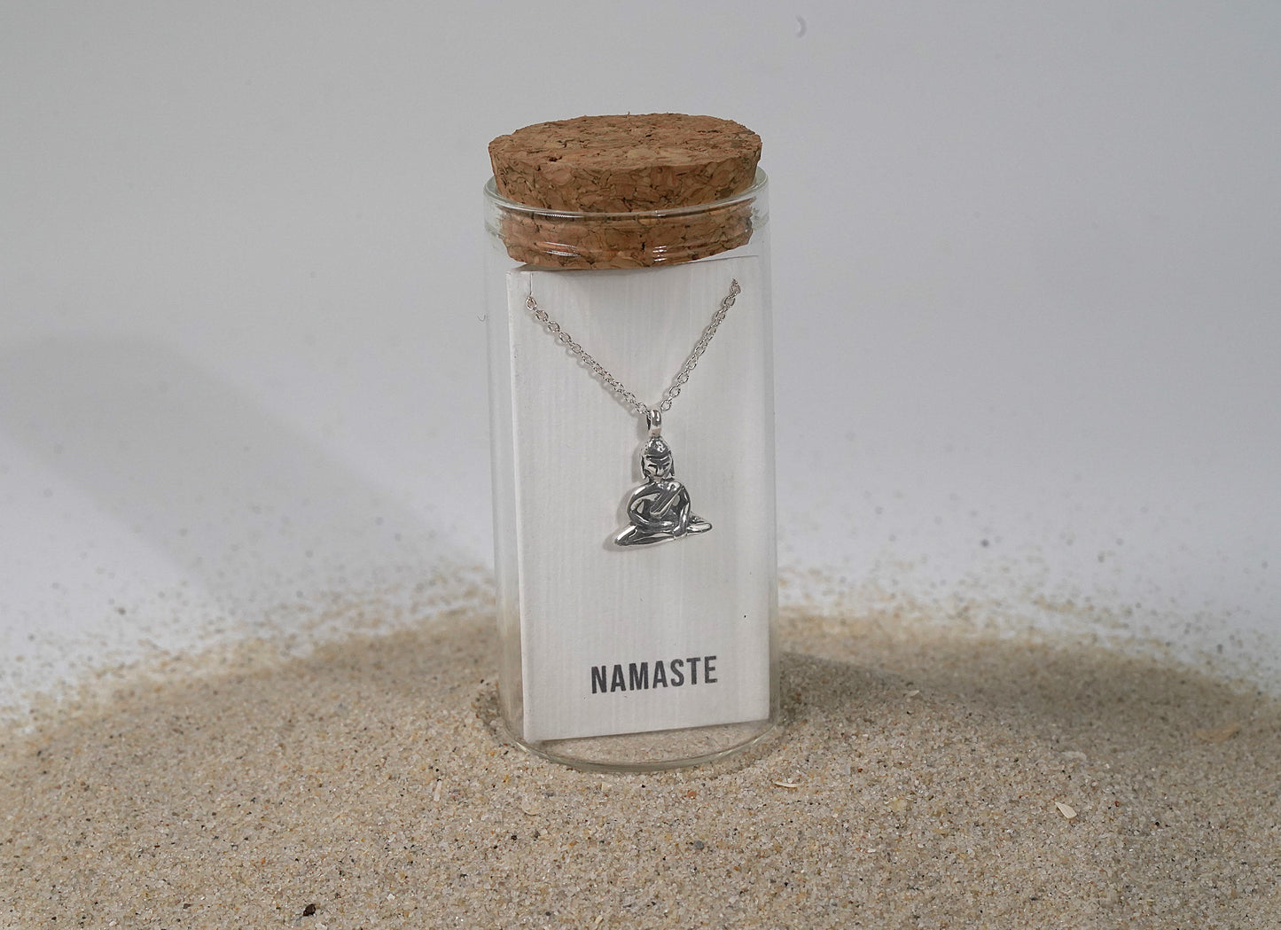 Sterling Silver Buddha Necklace - Griha Threads & Treasure