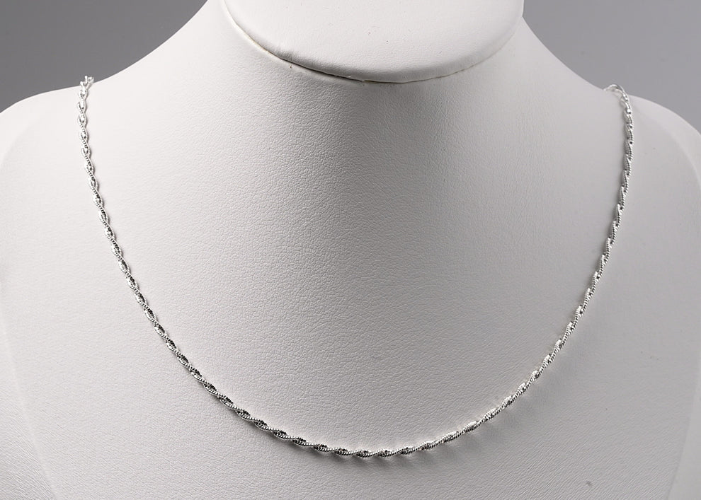 Sterling Silver Chain Twisted Premium Design