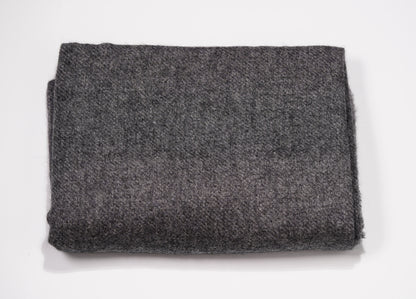 100% Yak Wool Shawl Charcoal Colour