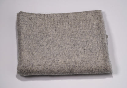 100% Yak Wool Shawl Light Grey Colour