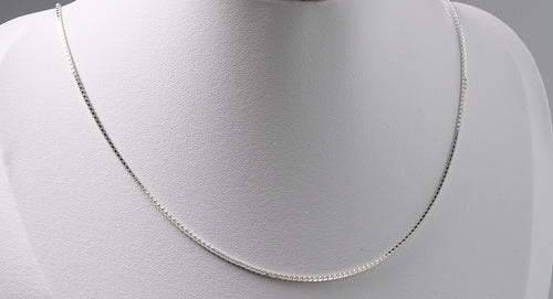 925 Sterling Silver Box Chain Necklace