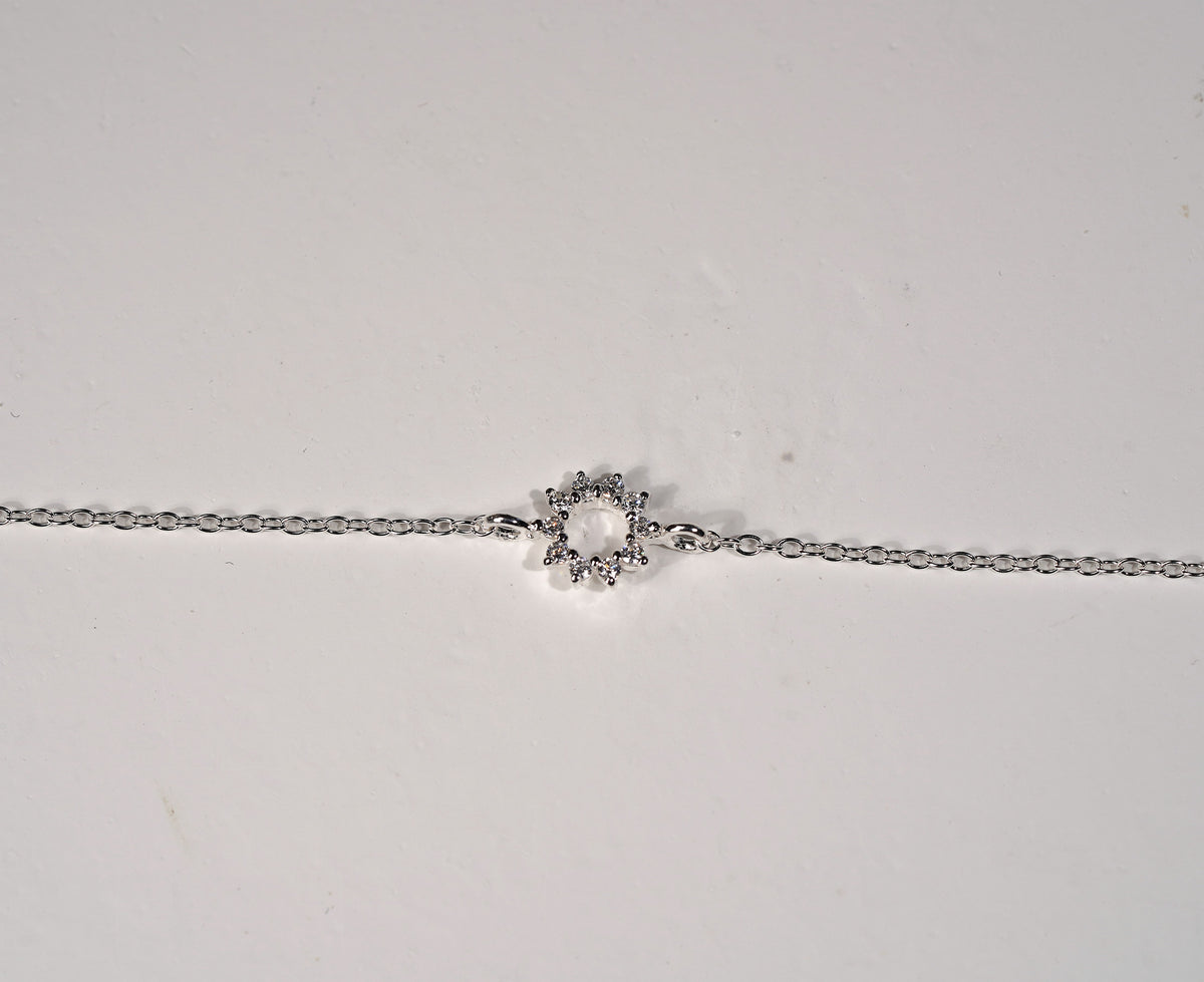 925 Sterling Silver Bracelet Flower Charm
