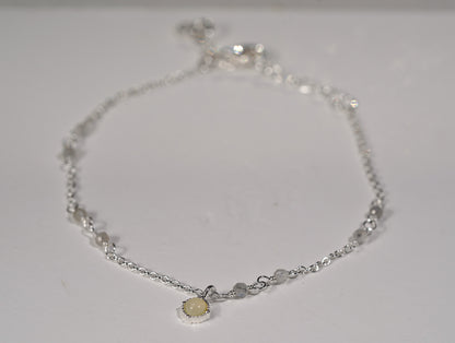 925 Sterling Silver Bracelet with gemstone