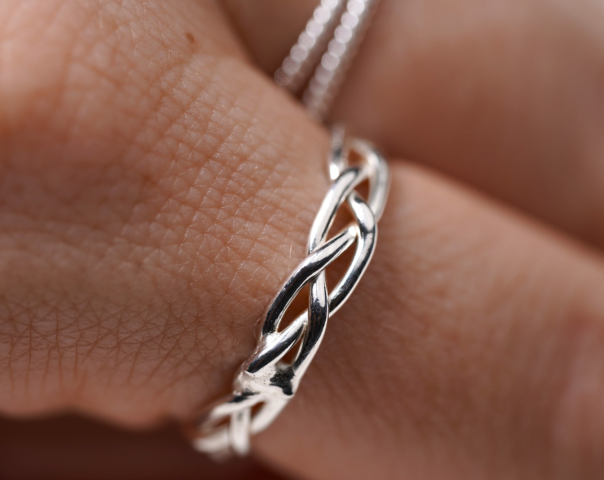 925 Sterling Silver Braided Ring 