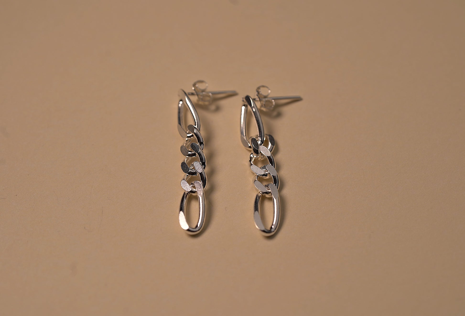 925 Sterling Silver Chain Drop Earrings