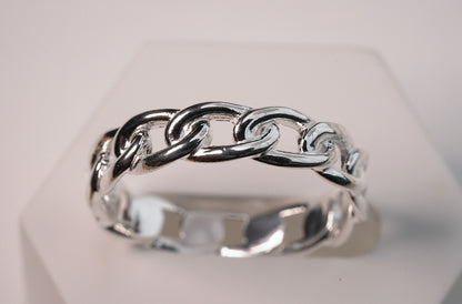 925 Sterling Silver Chain Ring