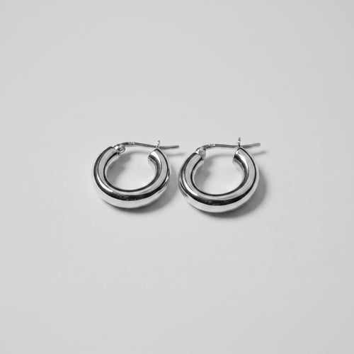 925 Sterling Silver Chunky Mini Hoop Earrings