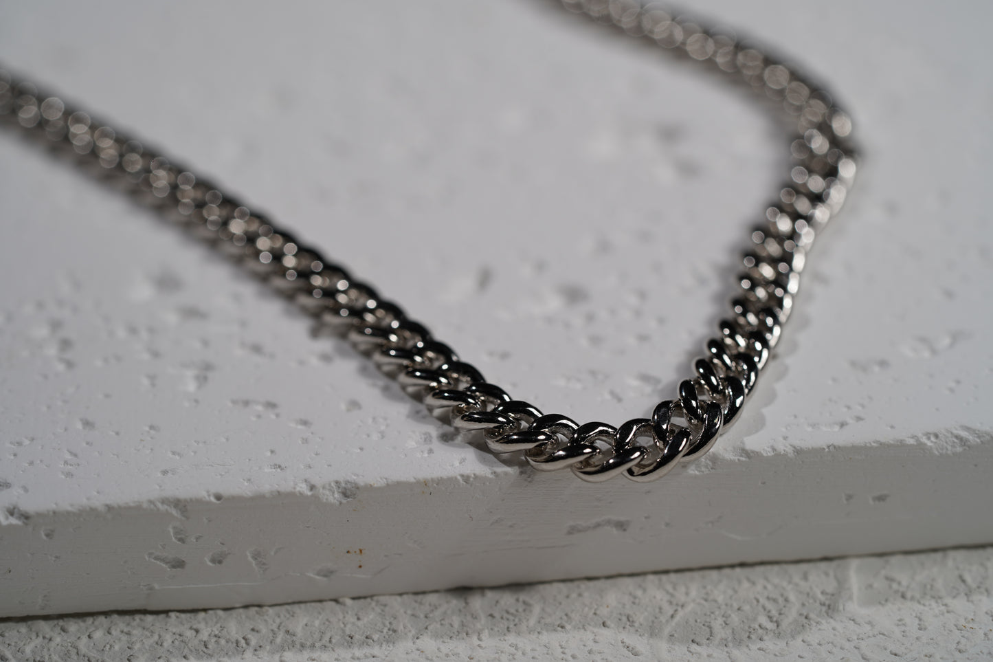 925 Sterling Silver Cuban Chain Necklace 22 Inch