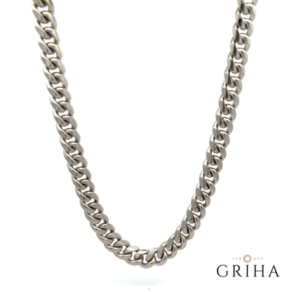 925 Sterling Silver Cuban Chain Necklace 8mm