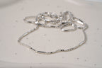 925 Sterling Silver Detailed Box Chain Necklace