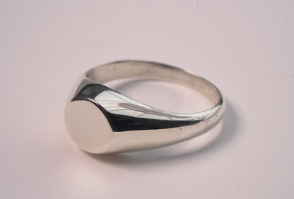 925 Sterling Silver Elevated Signet Ring