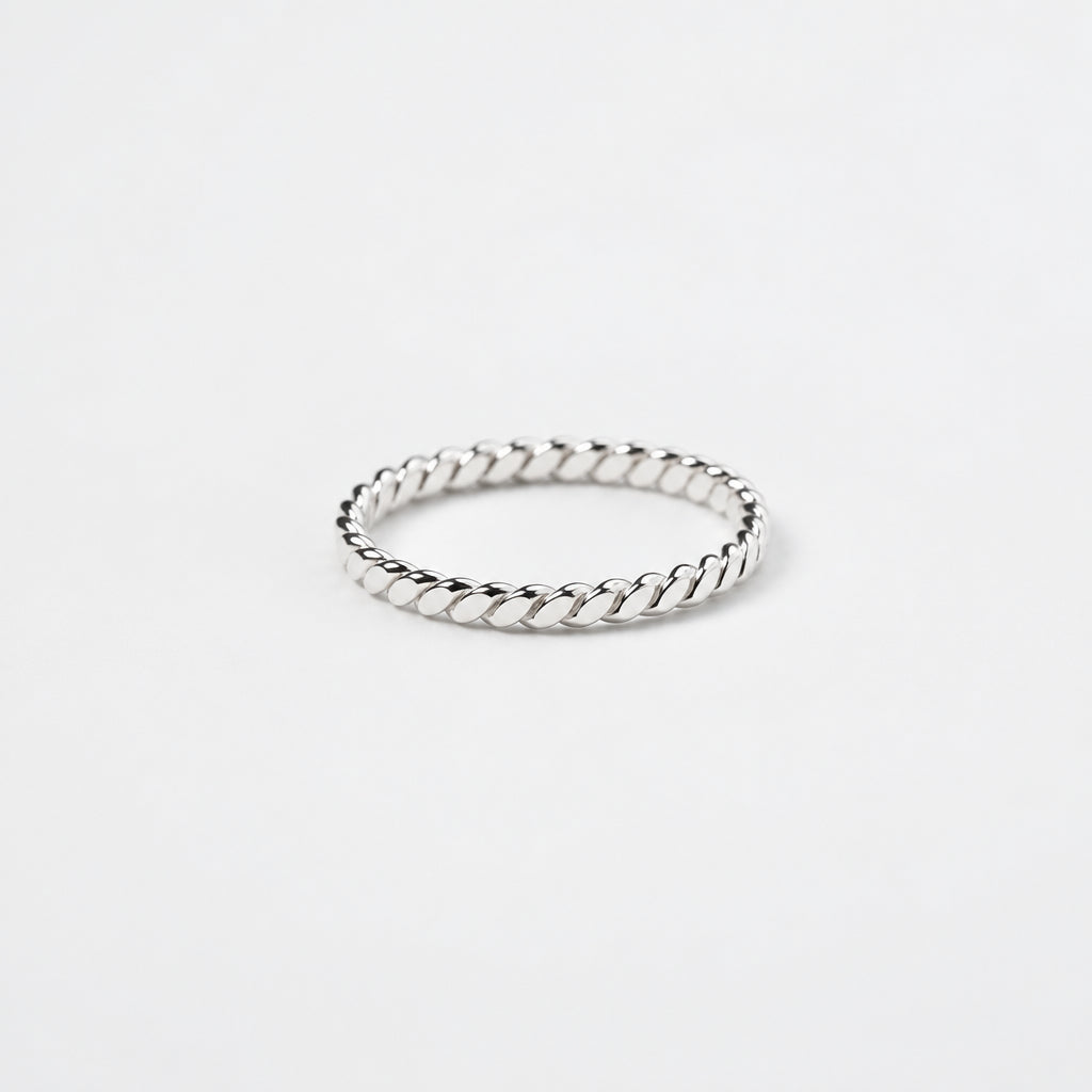 925 Sterling Silver Geometric Stackable Ring
