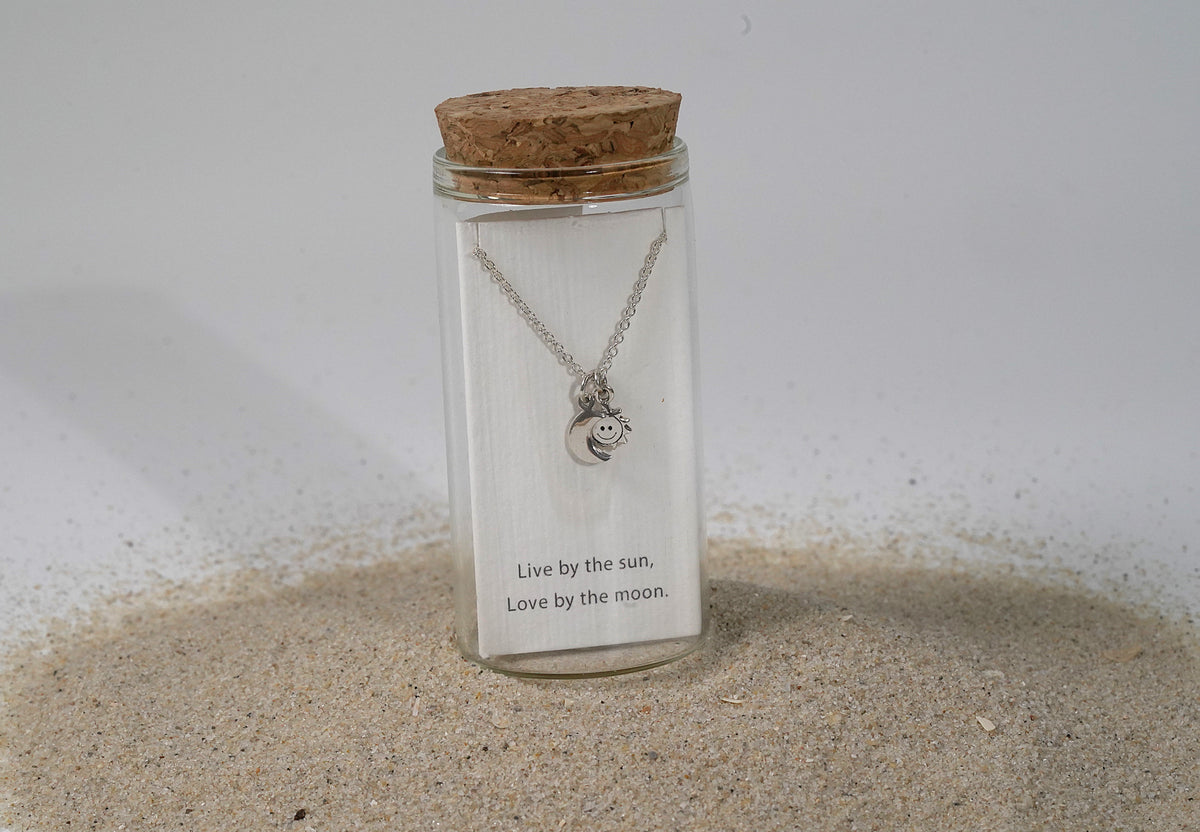 925 Sterling Silver Love by the Moon Necklace