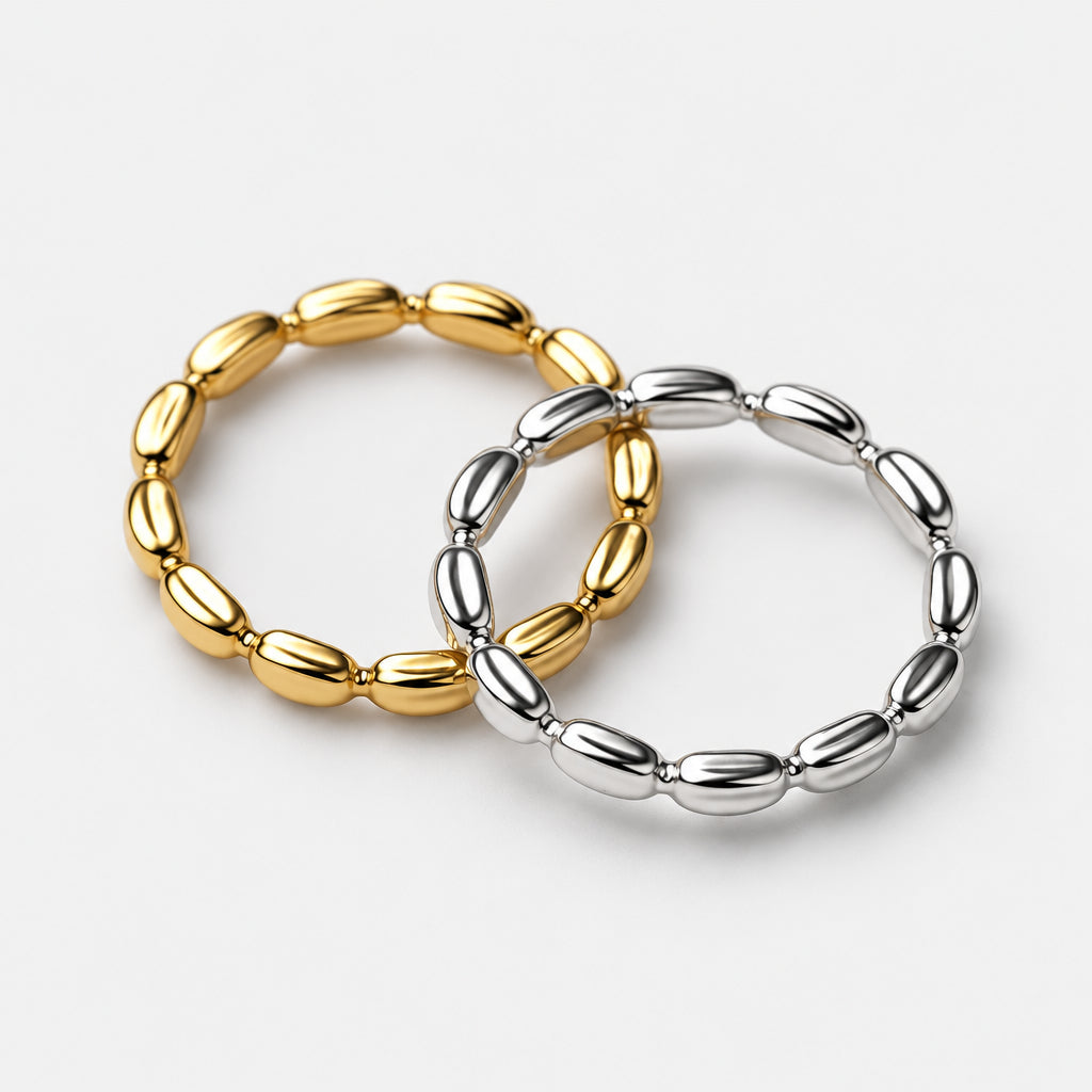 925 Sterling Silver Oval Detail Ring
