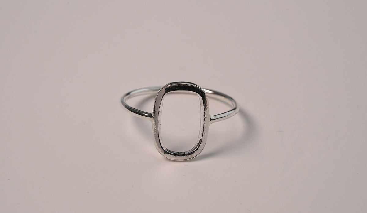 925 Sterling Silver Oval Ring