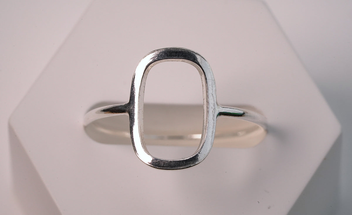 925 Sterling Silver Oval Ring - Timeless Jewellery