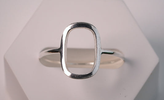 925 Sterling Silver Oval Ring - Timeless Jewellery