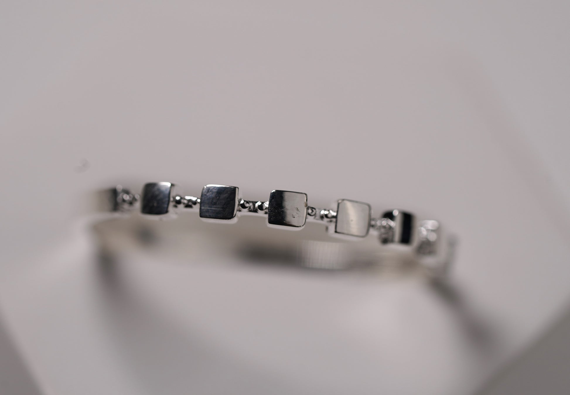 925 Sterling Silver Petite Stacking Ring with Square Detailing