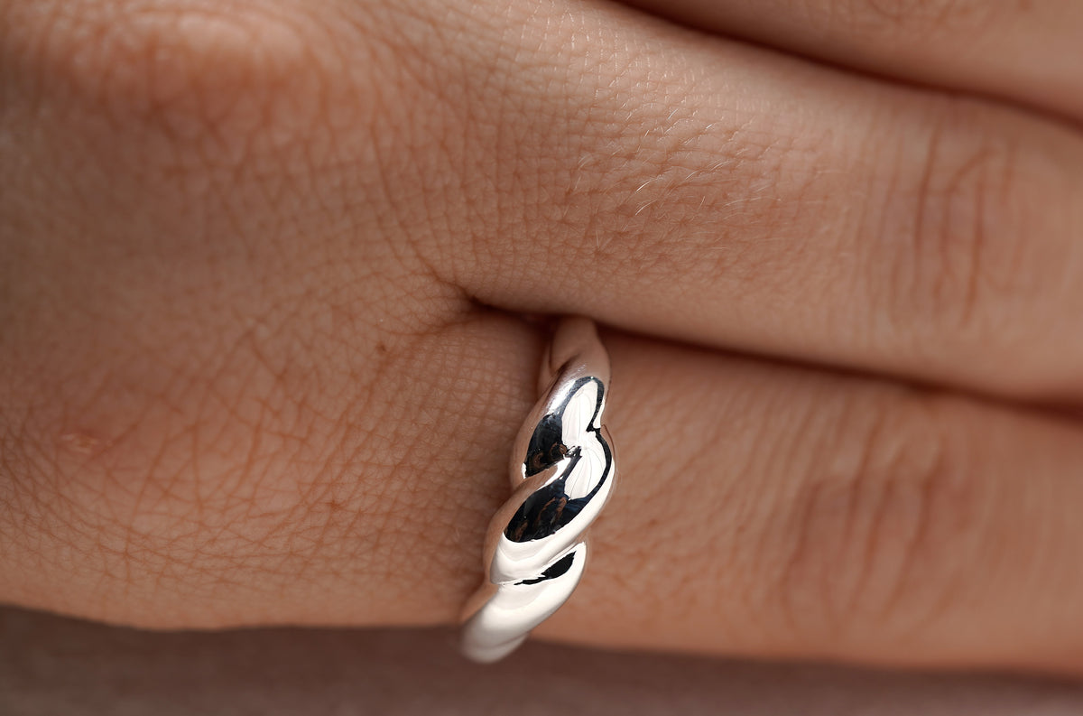 Sterling Silver Ring - Chunky and Twisted