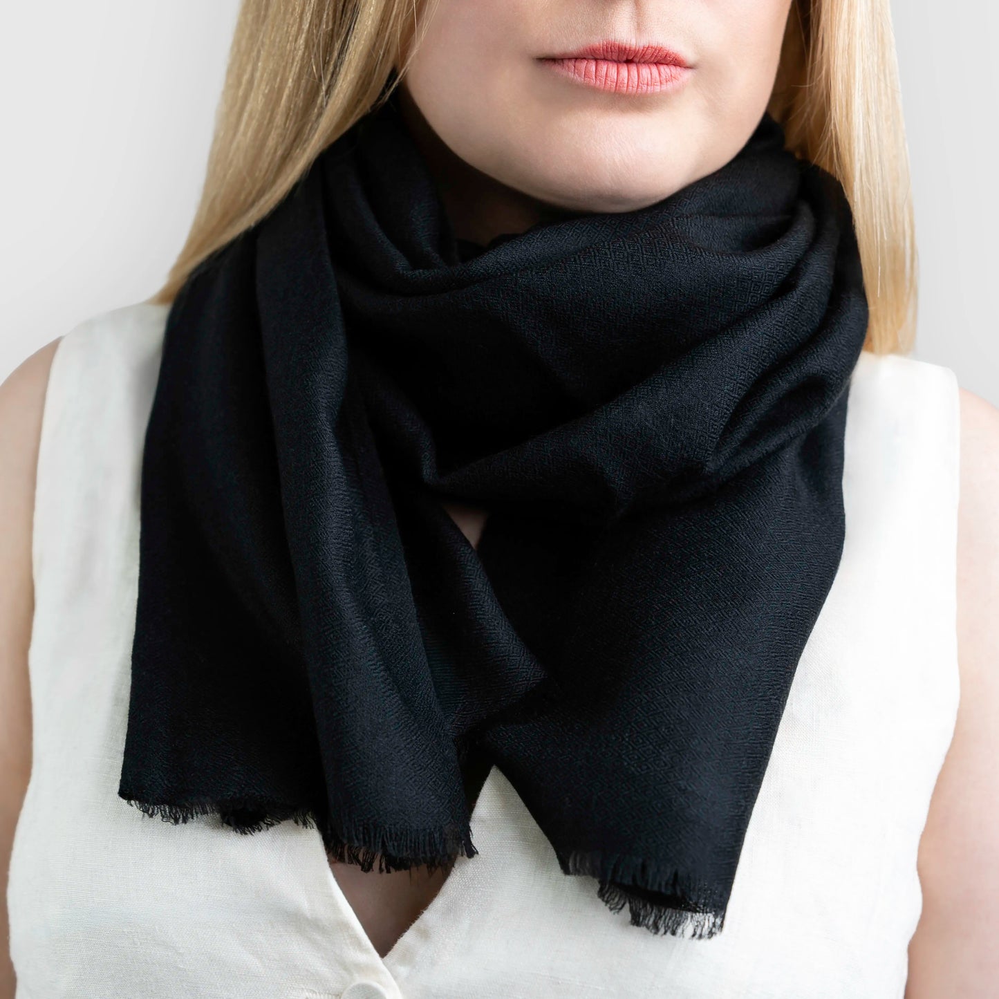 light pashmina shawl scarf black