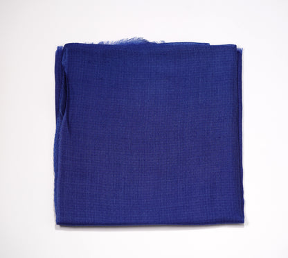 Blue cashmere ring shawl
