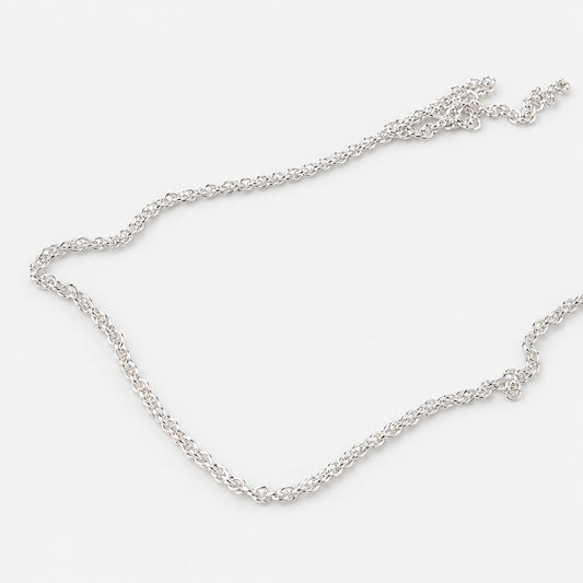 Simple Woven Sterling Silver Chain - Griha Threads & Treasure