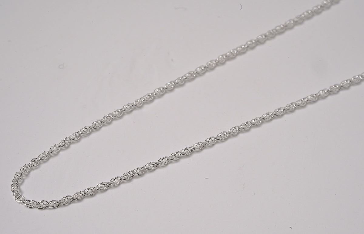 Simple Woven Sterling Silver Chain - Griha Threads & Treasure