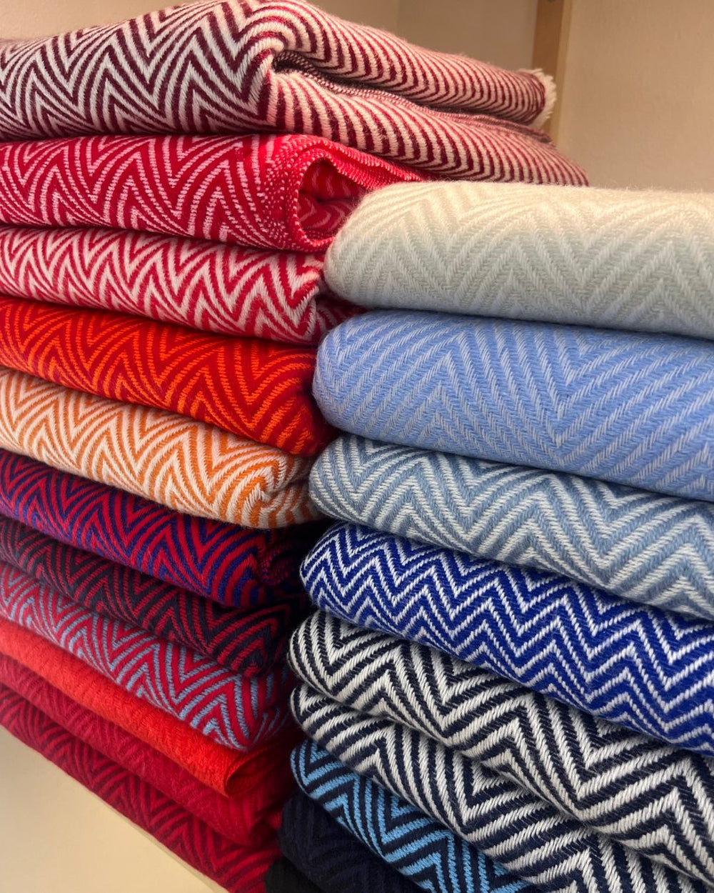 Bright Coloured Pashmina Stack Griha Threads and Treasure