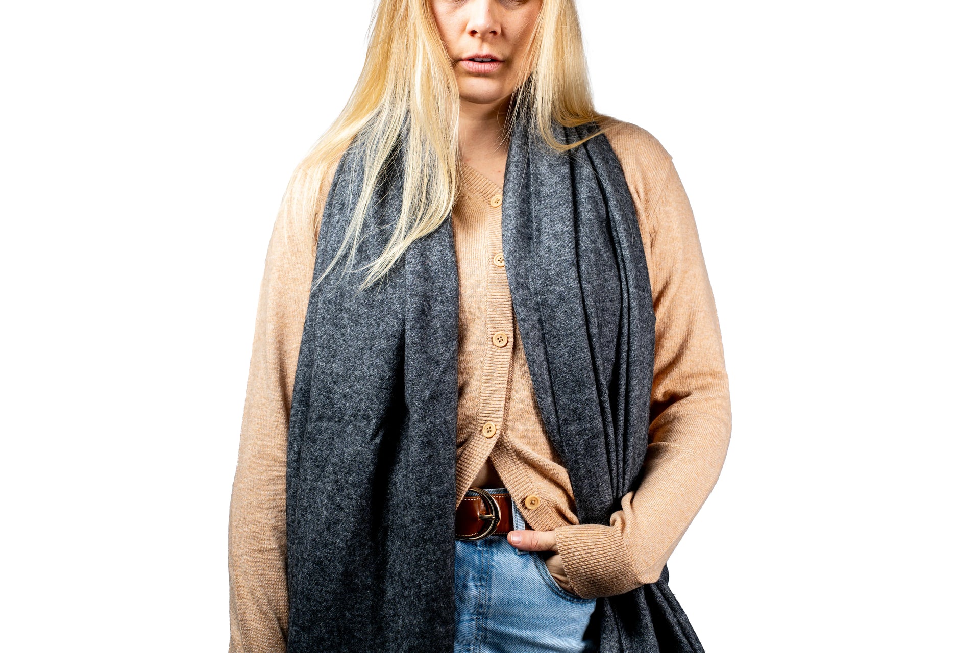 RePLAY ヤクウールMIXストール　CTHY YAK WOOL HIGH-END YAK WOOL FRINGE STOLE | CTHY