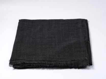 Charcoal Cashmere Ring Shawl