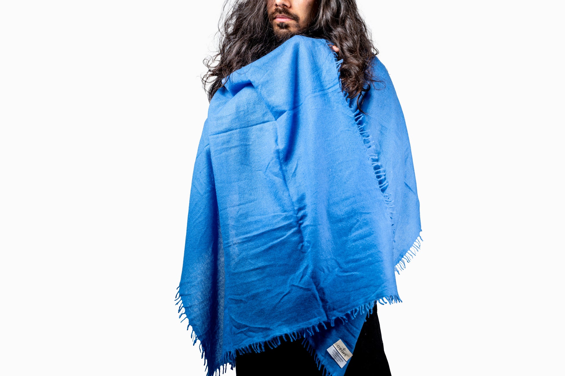 Clear Blue Cashmere Scarf GRIHA