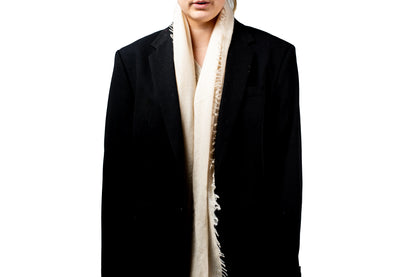 Cream Cashmere Pashmina Shawl