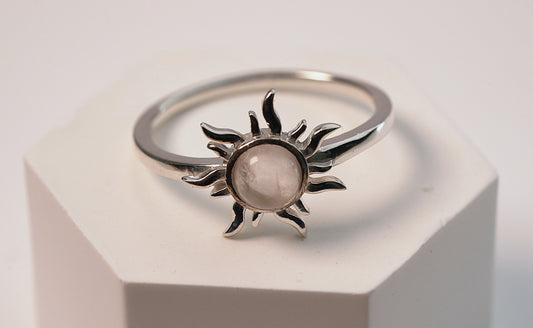 Sunlight Rose Quartz Ring - Griha Threads & Treasure