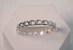 Silver Thin Chain Ring - Griha Threads & Treasure