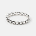 Silver Thin Chain Ring - Griha Threads & Treasure