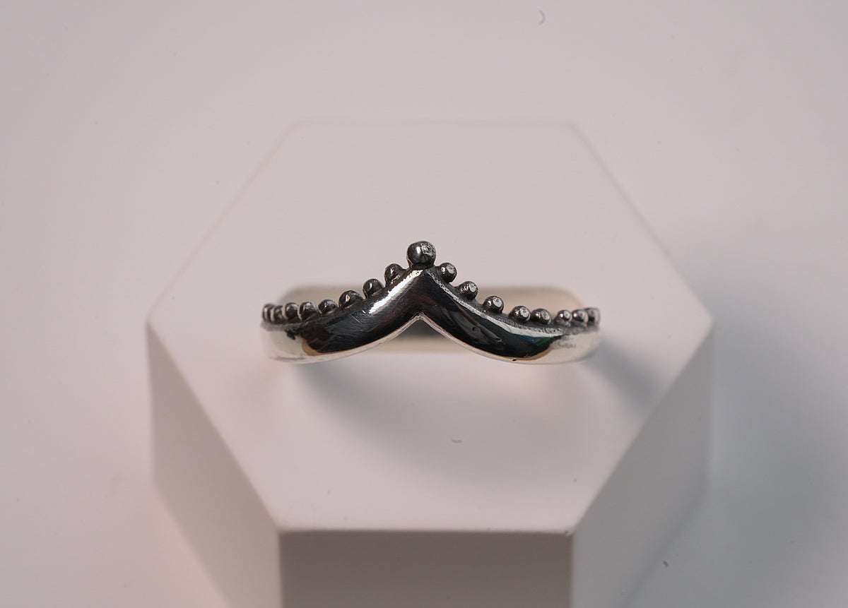 V Shaped Stacker Ring - Griha Threads & Treasure
