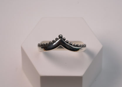 V Shaped Stacker Ring - Griha Threads & Treasure