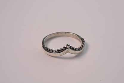 V Shaped Stacker Ring - Griha Threads & Treasure
