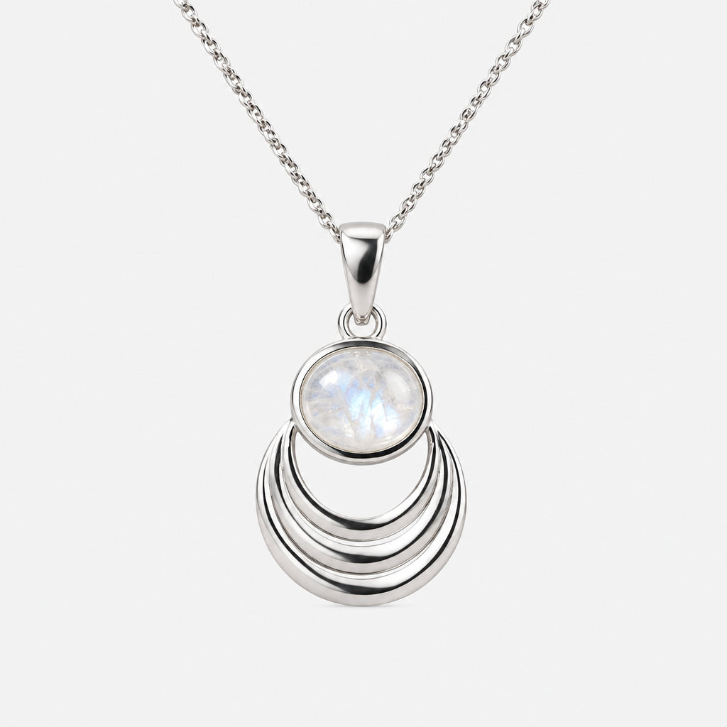 Unique Moonstone Pendant - Griha Threads & Treasure