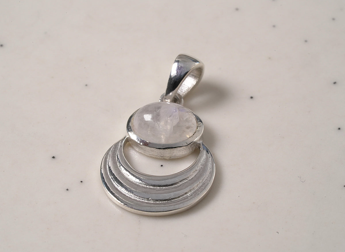 Unique Moonstone Pendant - Griha Threads & Treasure
