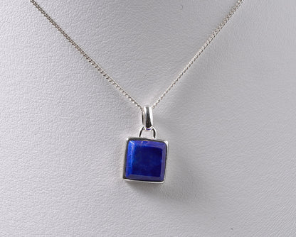 Square Precious Stone Pendant - Griha Threads & Treasure