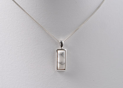 White Granite Pendant - Griha Threads & Treasure