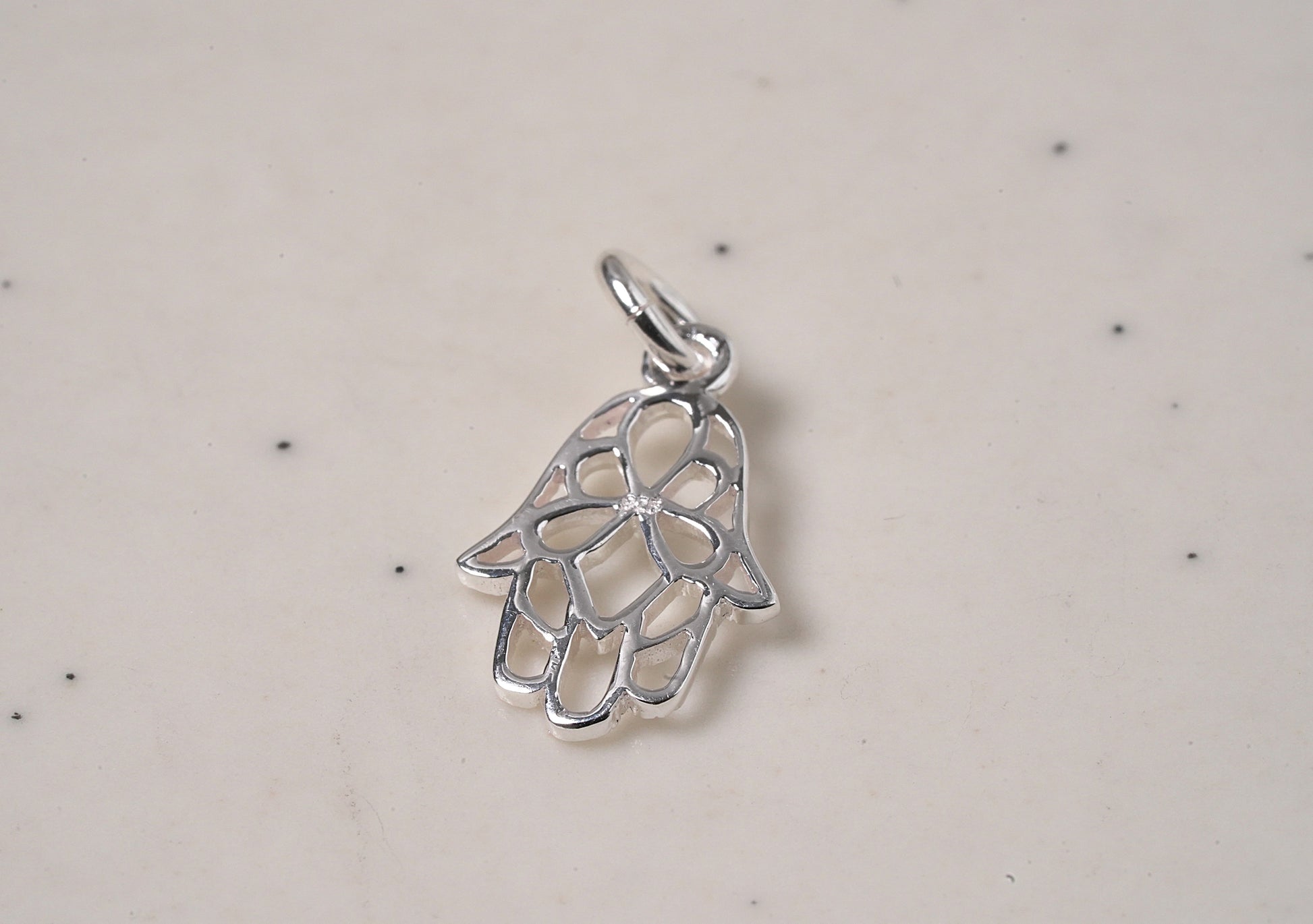 Sterling Silver Hamsa Pendant - Griha Threads & Treasure
