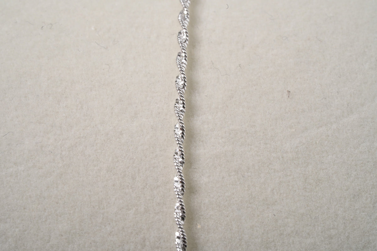 Silver Thread Chain Sterling Silver Chain Twisted Premium Design