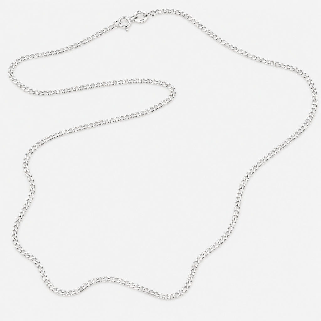 Silver Thread Chain Sterling Silver Chain | Simple Design | 16 or 18 inch