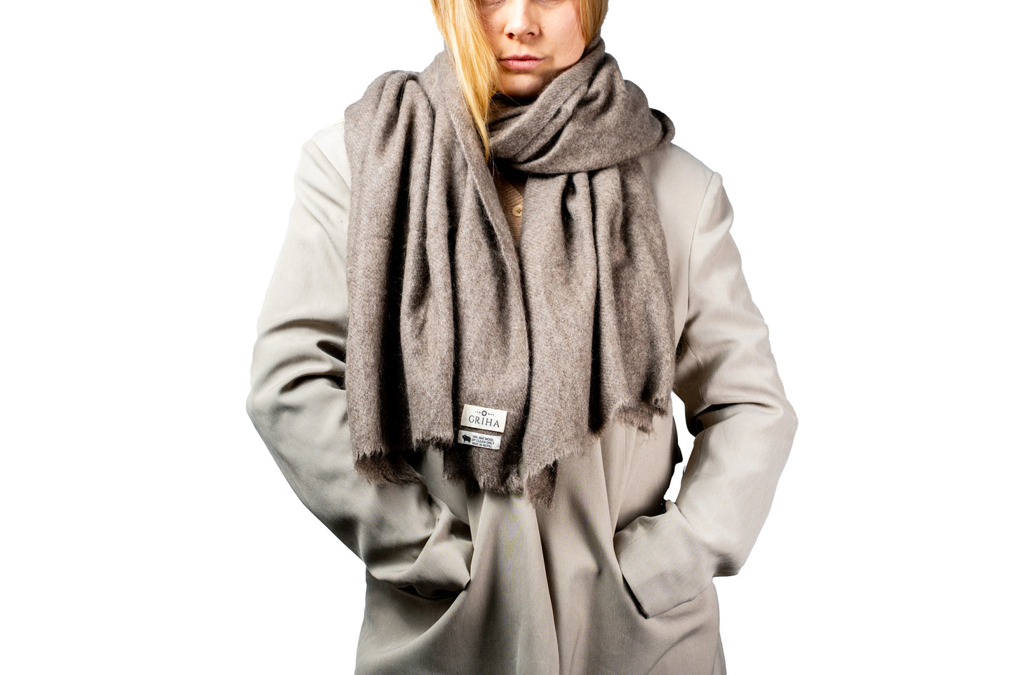 Fawn 100% Yak Wool Shawl – Luxury, Soft & Warm