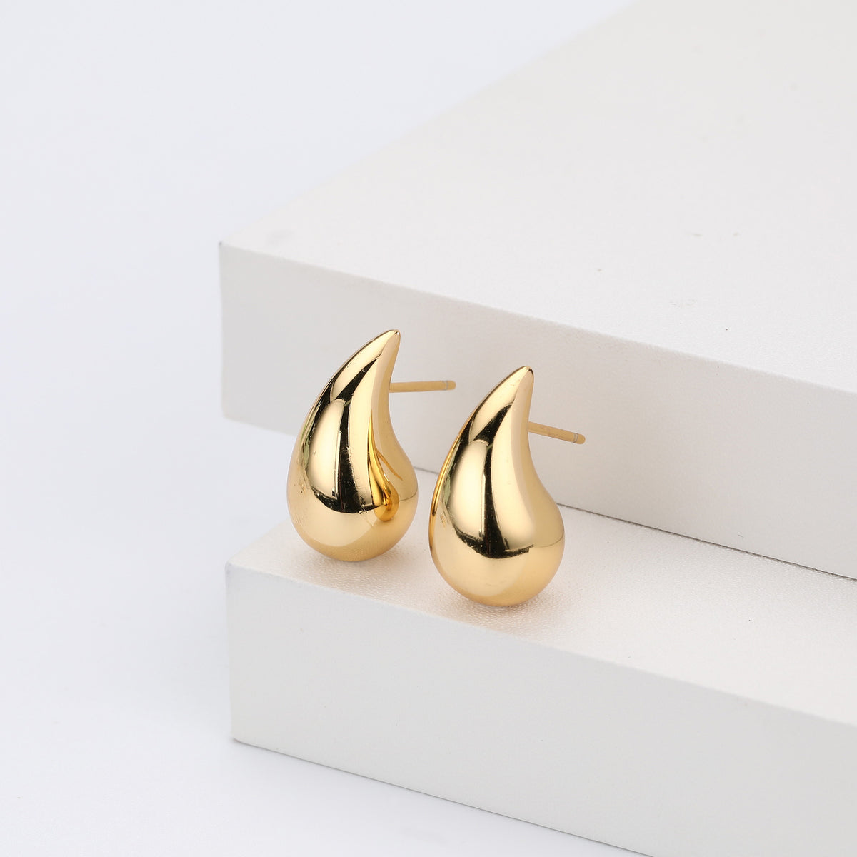 Gold Plated Teardrop Earring