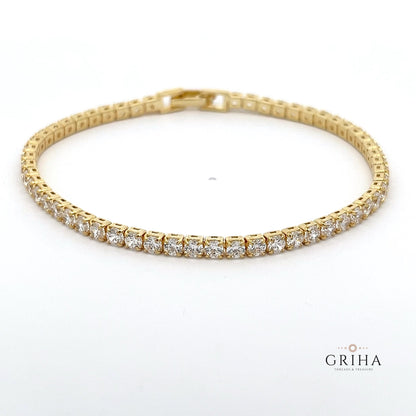 Gold Plated Tennis Bracelet