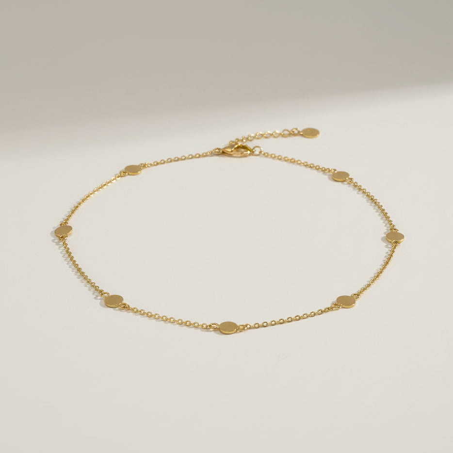 Gold Plated Sterling Silver Petite Choker Style Necklace