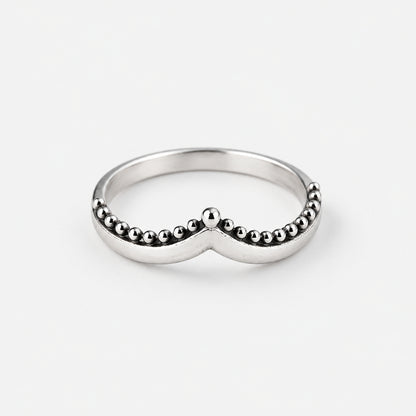 V Shaped Stacker Ring - Griha Threads & Treasure